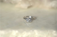 2.10CT Round Lab Diamond Engagement Ring